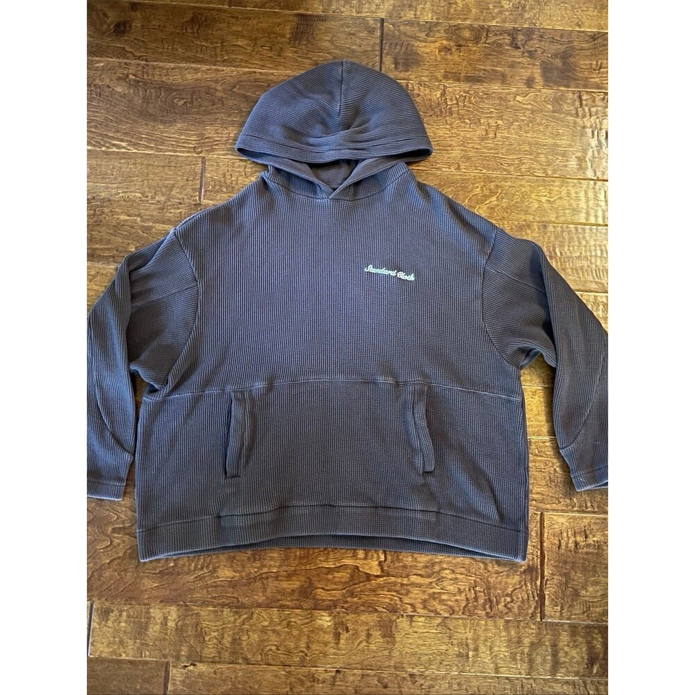 Standard Cloth Men’s XL Brown Waffle-Knit Pullover Hoodie